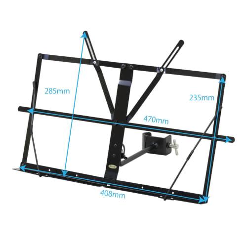 Kikutani MEB-3 Tabletop Music Stand for Microphone Stands