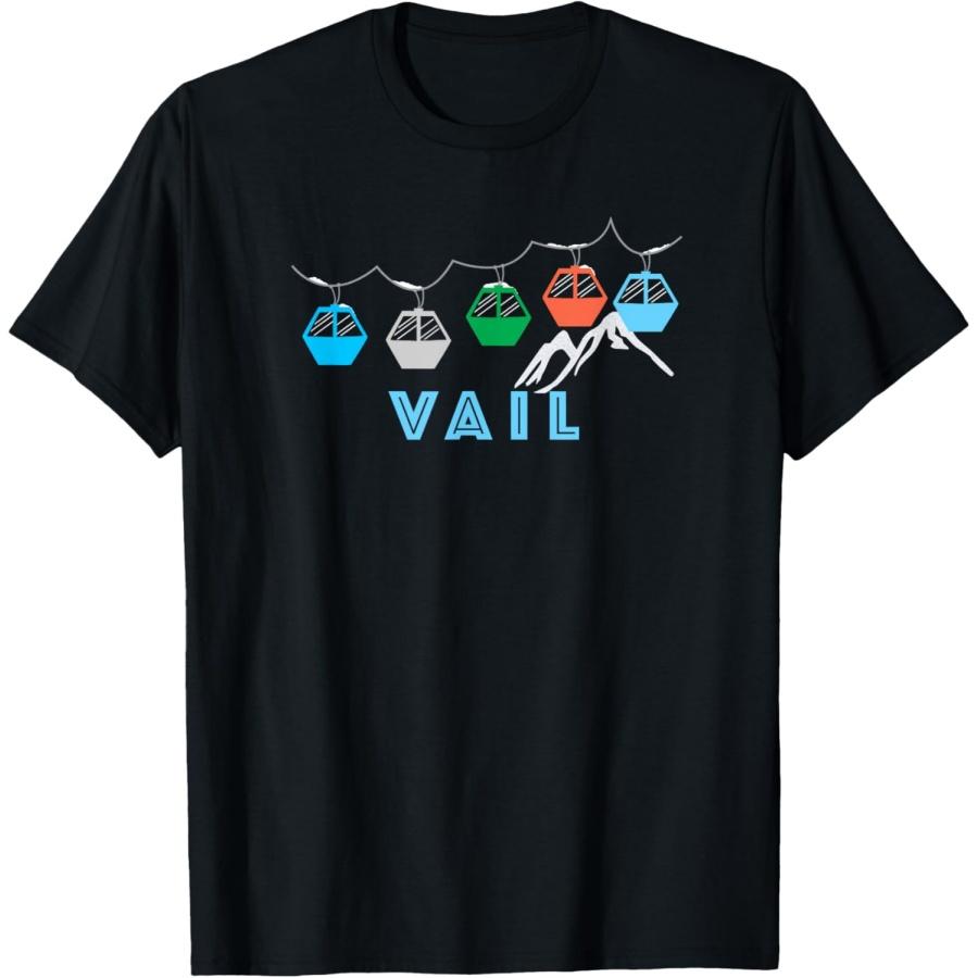 

Vail Ski Mountain Gondola - Vail, Colorado T-Shirt XXXXXL чёрный