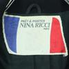 Nina Ricci Long Sleeve Double Breasted Wool Coat 9 Black Women Used