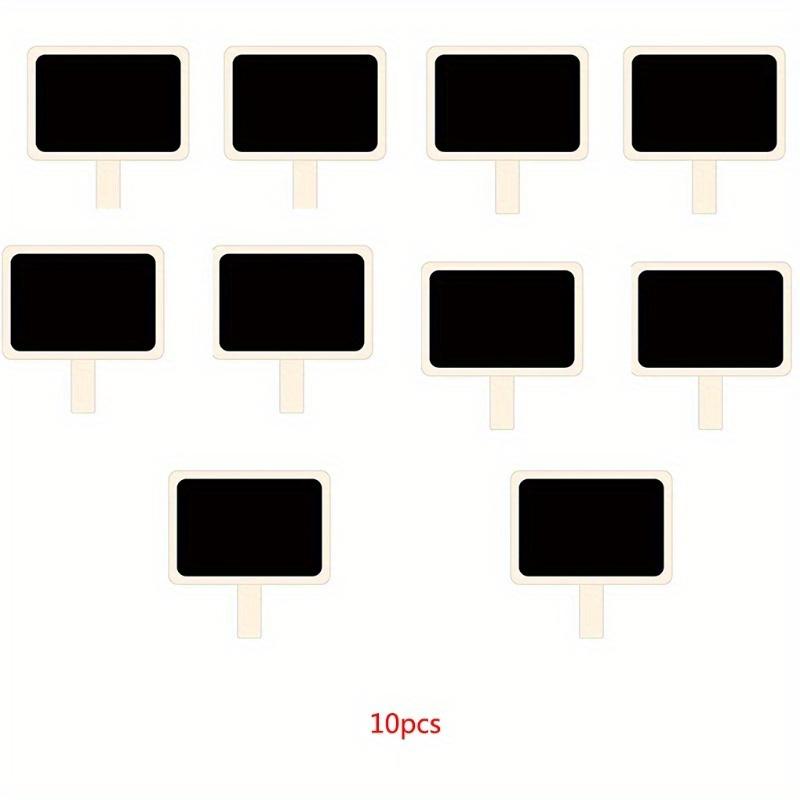 10Pcs Mini Wooden Blackboard Clamps Note Retangle Chalkboard Clip Tag Message Board for Wedding Party Paper Photo DIY