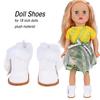 1 Pair Mini Doll Shoes Plush Winter Snow Boots Dolls Accessories for 18 Inch Dolls (White)