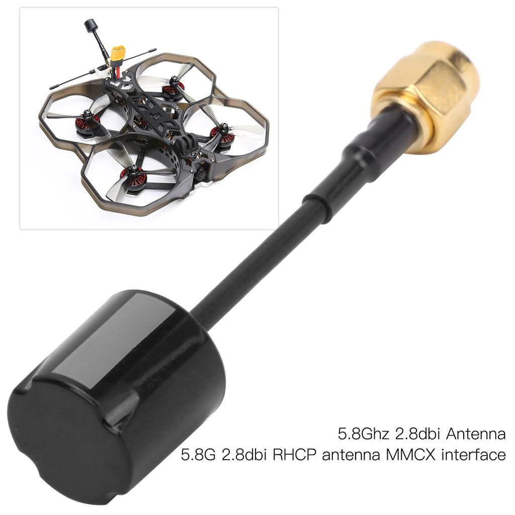 5.8Ghz 2.8Dbi High Gain for Racing Drone RC Replacement Parts Accessory(Black RPSMA)