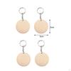 Blank Wood Key Chain Set Keychain DIY Unfinished for Jewelry Making Keyring Gift