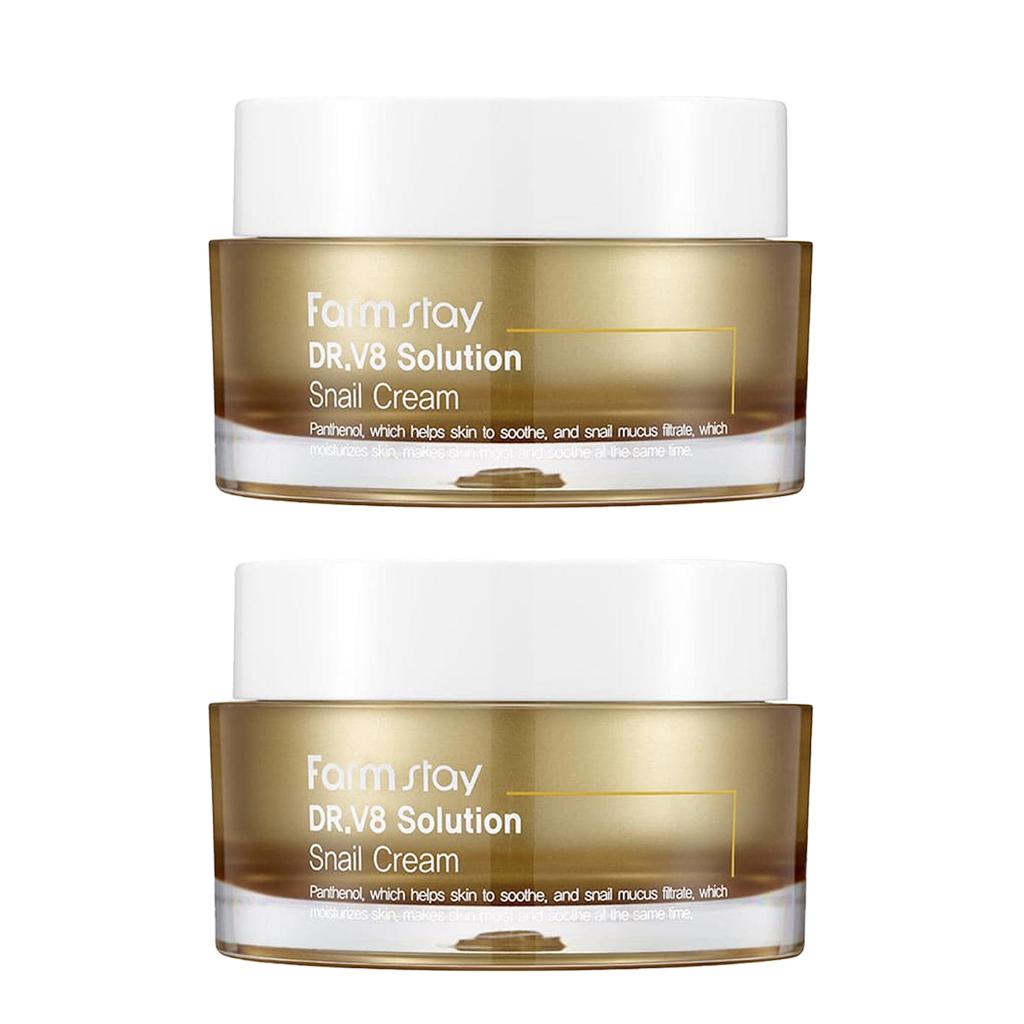 FARM STAY Dr. V8 Solution Snail Cream 50ml (3 Options)