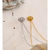 Eetit Stainless Steel Round Flower Necklace Pendant Chain Water Resistant Metal Individualistic Jewelry Wholesale
