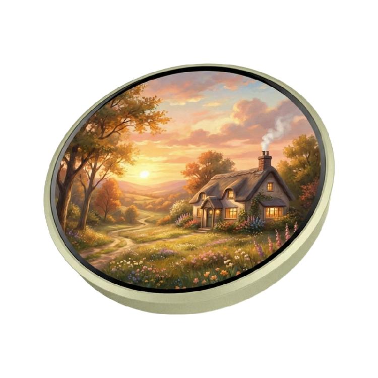 

Round Electronic Badges LED Animes Pin with Touch Control Digital Photo Display Customizable for Animes Fan and Fanbases светло-зеленый