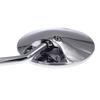 Silver Long Stem Round Motorcycle Mirror Universal for Motorbike