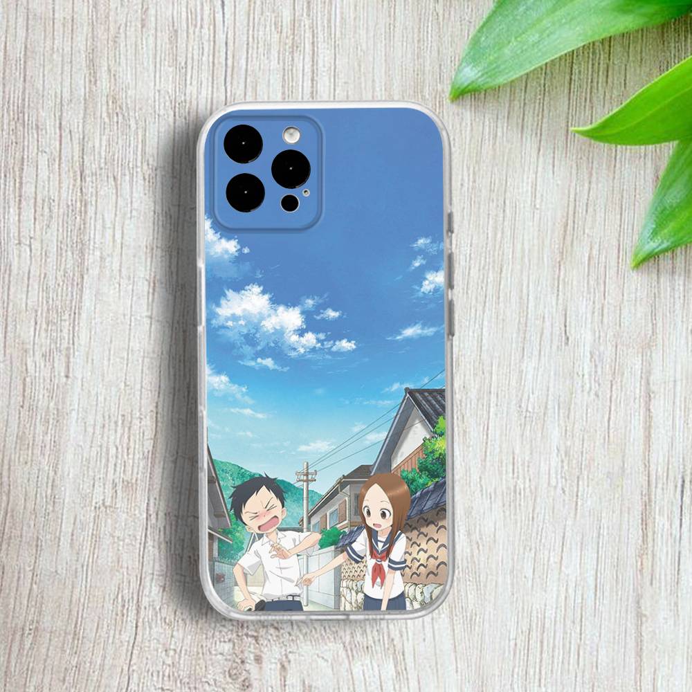 KarakaiS Jozu No Takagi San Phone Case For iPhone 17,16,15,14,13,12,11 Pro,Max,Plus,X,XS,XR,SE4,E Mini Transparent Soft Cover