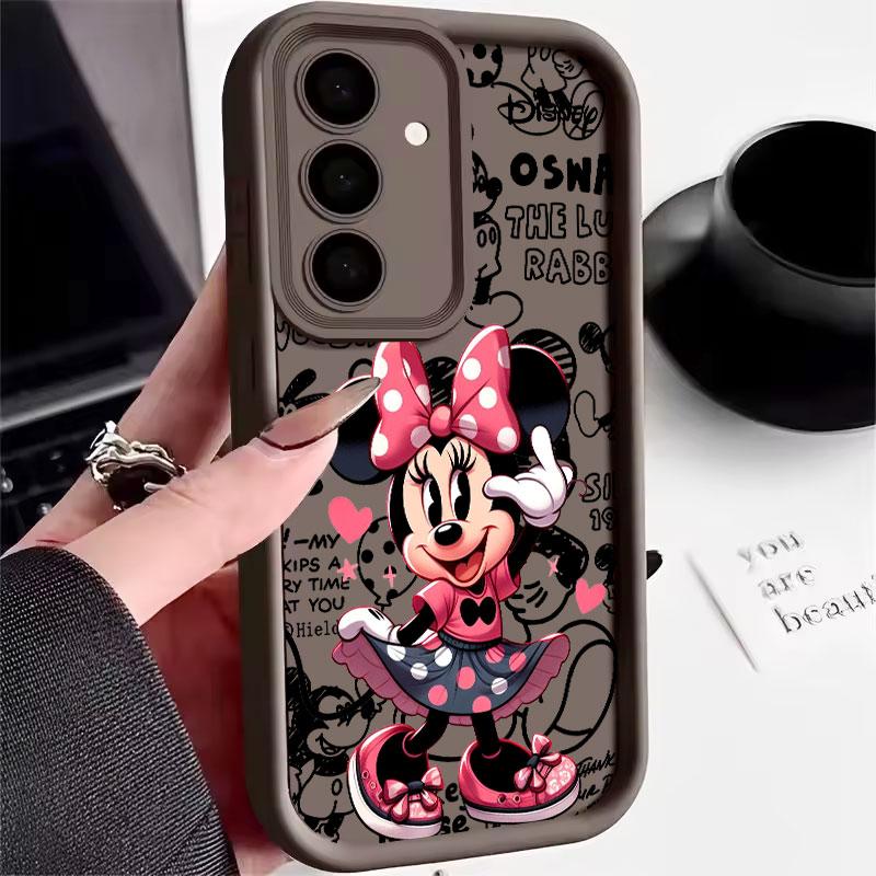 Minnie Mouse Disney Cartoon S26Ultra Case For Samsung Galaxy S26 S25 S24 S22 S23 Ultra S21 Plus S20 S25 FE Protection Soft Cover