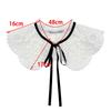 Autumn/Winter Detachable Wool Embroidered Lace Ruffle Collar Dickey