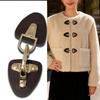 Toggle Buckles for Coat Jackets Clothing Accessory Closure Buttons for OverCoat Sweater Clasp Fashion Decoration