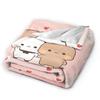 Bubu Dudu Flannel Blanket Winter  Super Soft Throw Blanket for Kids Adult Outdoor Print Bedspread Sofa Bed Cover