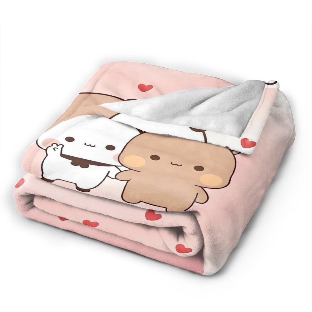 Bubu Dudu Flannel Blanket Winter Super Soft Throw Blanket for Kids Adult Outdoor Print Bedspread Sofa Bed Cover
