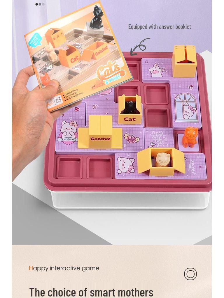 Hide & Seek Puzzle: Cat Logic Training Toy for Kids