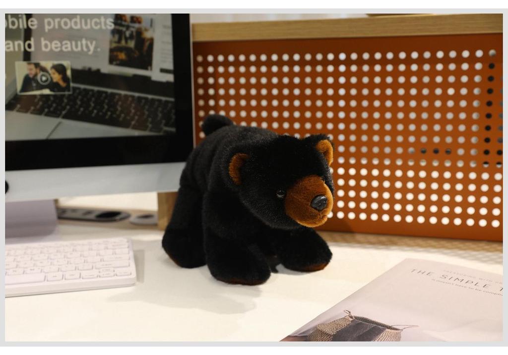 Simulation Polar, Brown, and Black Bear Plush Toy - Cute Sleeping Hugging Pillow Gift for Women