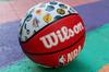 Wilson Basketball NBA ALL TEAM BSKT 7 NBA All WTB1301XBNBA Size (Size Team) Men's 7/Diameter Approx. 24.5cm, Red/White/Blue