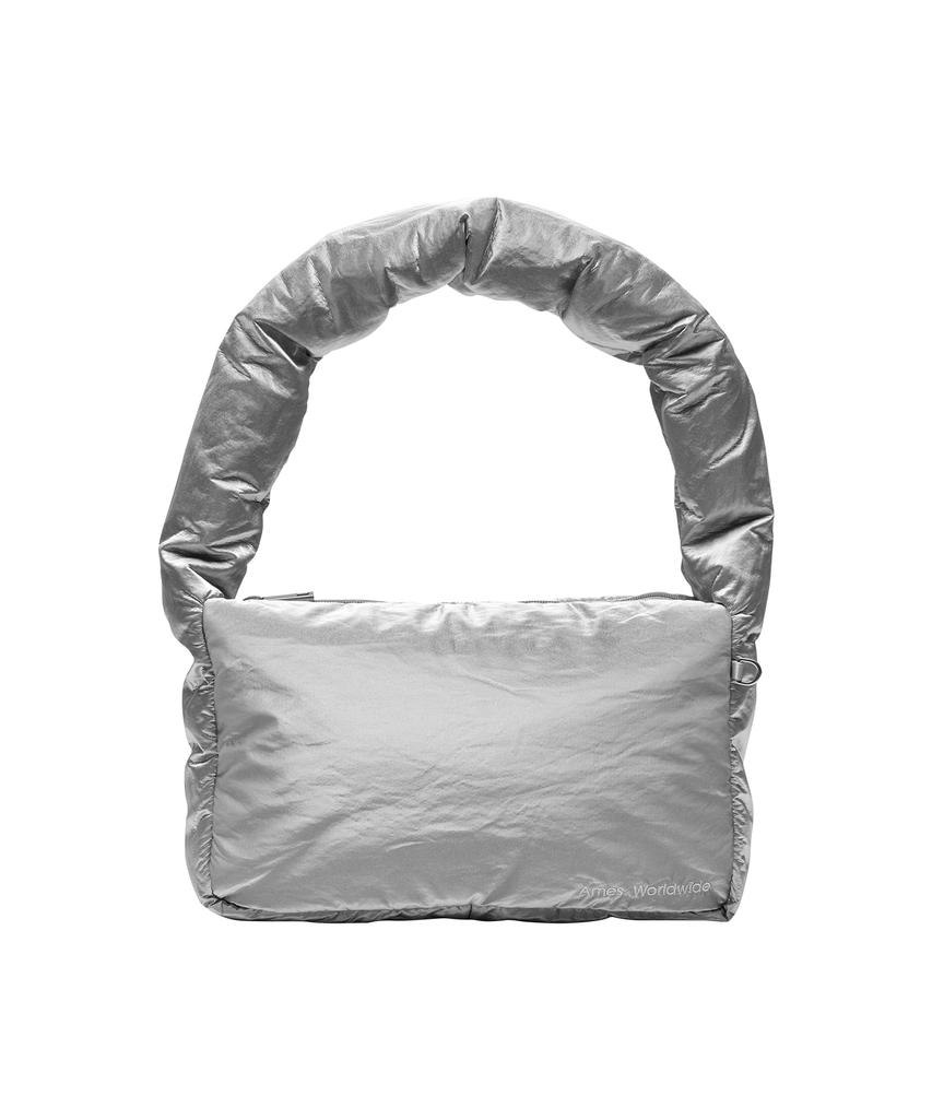 Ames-Worldwide Padded Shoulder Bag Silver