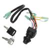 10pin Remote Control Box Ignition Key Switch 703‑82510‑42‑00 Replacement for 4 Stroke 8HP‑225HP Outboard Motors