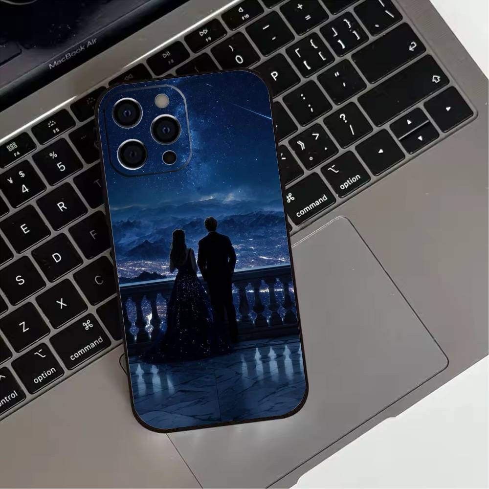 A Court-of-Mist-and Fury  Phone Case For iPhone 17,16,15,14,13,12,11 Plus,Pro Max,XS,Soft Silicone Black Cover
