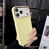 Liquid Silicone Magnetic Solid Color Phone Case for iPhone 17 Pro Max with Apple 16 Button Full Coverage