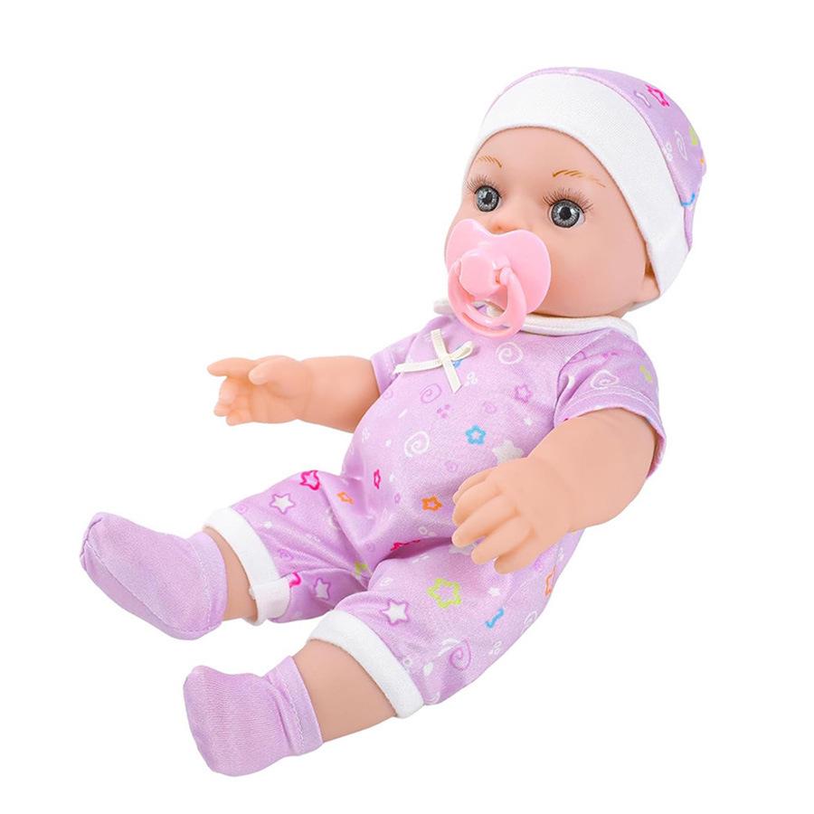 12" Reborn Rubber Baby Doll & Backpack Set - Soothing Toy for Children