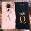 Für Redmi Note 9 Hülle Niedliche Mode Krone Buchstaben Rückseite Weiche TPU Handyhülle Für Xiaomi Redmi Note 9 Pro Max Note9 Pro Stoßstange