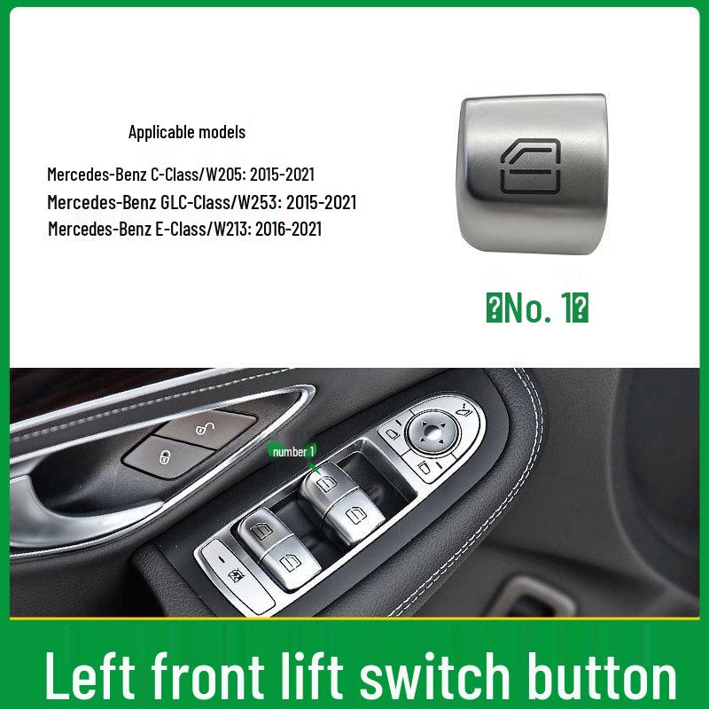 Compatible Power Window Switch Buttons for Mercedes-Benz C-Class & GLC-Class (W253, W205)