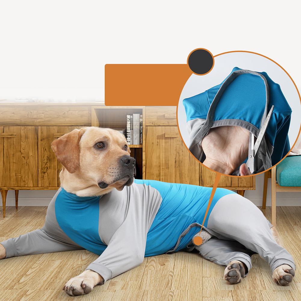Pet Dog Recovery Suit Clothes Anti-licking Npost-operative Long Sleeve Pajamas Prevent Shedding Hair