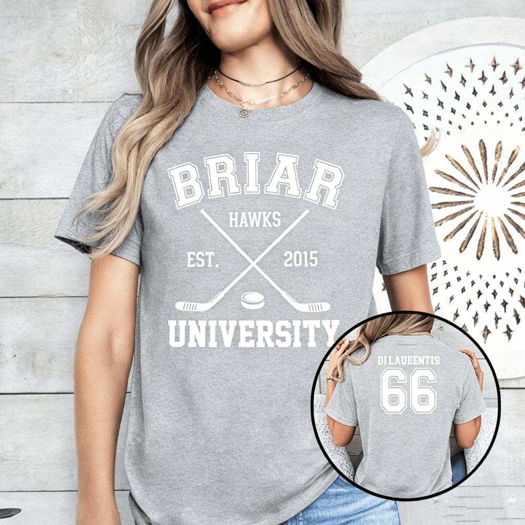 Off Campus Serie Briar University Di Laurentis 66 Shirt Hockey Rounisexce Shirt Briar U T-Shirt Sommer Unisex Unisex Baumwolle Y2ktShirt