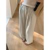 All-Match Loose Pants Stripe Linen Casual Pants for Women Spring New Slimming Texture Vertical and Smooth Lazy Wide-Leg Pants