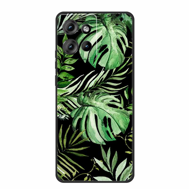 Handyhülle Für Motorola Moto G 2025 Hülle Cartoon Schwarzes Silikon Weiches TPU Rückseite Für Motorola Edge 50 Neo S50 G75 Hülle G 75