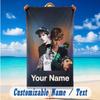Beach Towel Custom Name Text, Quick Dry Large Towel For Beach HomeJustin Bieber
