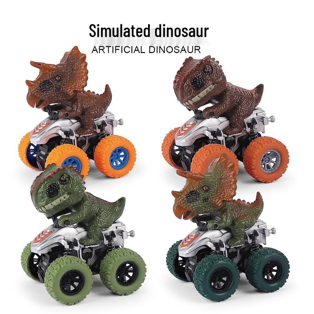 Kids' Inertial Off-Road Dinosaur Stunt Motorcycle Toy Car