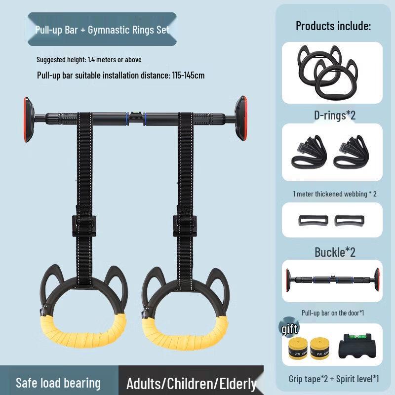 Cloud Gymnastic Rings & Adjustable Pull-up Bar