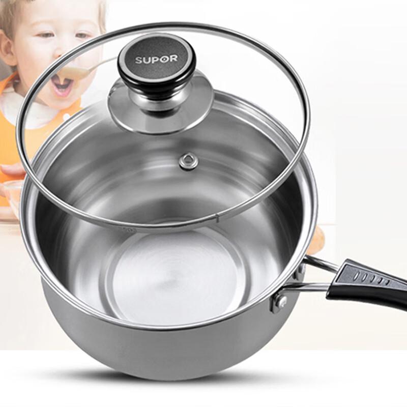 SUPOR Good Helper 18CM Stainless Steel Milk/Soup Pot