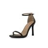 Women's High-heeled Sandals Summer New Simple and Versatile Thin-heeled Large-size Open-toed Sandals