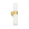 Nowodvorski Natalie II G9 Gold White Glass Bathroom Wall Lamp IP44