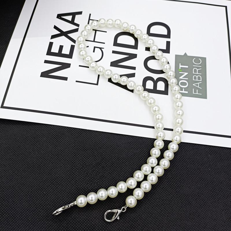 ABS Plastic Imitation Pearl Bag Chain, Crossbody Shoulder Strap