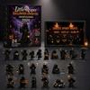 Resin Collectible Dolls Halloween Advent Calendar, 24 Day Countdown Box with Witch Ghost Unique Figurines Figurines, Spooky Toy Set for Kids,