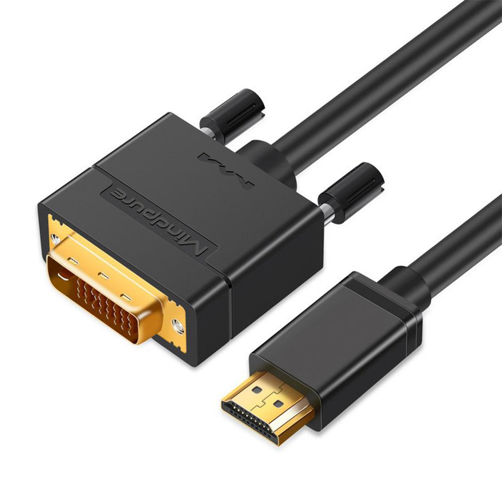 

MINDPURE AD023 2м Кабель HDMI (тато) до DVI (тато) Кабель для підключення комп ютера, телевізора, монітора As Shown A