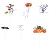 Halloween Decorations On Stick - LITTLE CLOWN - Re23421 - Bag of 8 Pieces - Cardboard & Plastic - 20 Cm