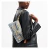 Coach Tabby 26 Crystal Denim Fabric Crossbody Shoulder Bag Medium Women's Silver