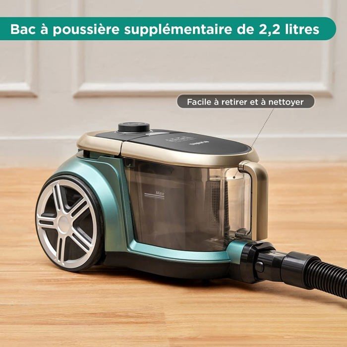 Aspirateur traineau - eureka - apollo-800w - 800w - 2,2l - accessoires amovibles