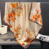 110cm Large Sqaure Scarf Printed Imitation Silk Scarf Women's Hadscarf
