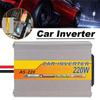 220W Power Inverter Car Mounted Solar Inverter USB AC DC USB Conversion Battery Voltage Clip 12 Y4V1