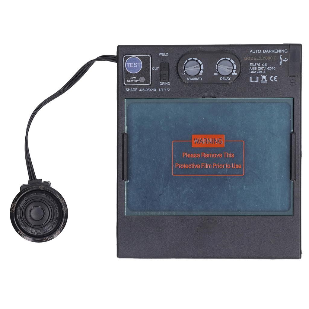 Automatic Darkening Lens with Battery Multifunctional Large Window Electric Welding Helmet Lens