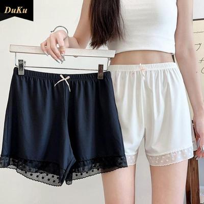 Safety Pants Women's Lace Can Be Worn Over The Three-point Insurance Pants Summer Thin Leggings Breathable Mesh Shorts