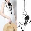 Magic Tricks Mic Holder Stand Hands Free Microphone Holder Neck Microphone Holder Close Up