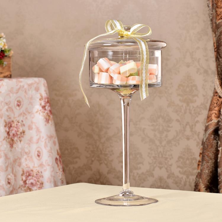 Slim Tall Transparent Glass Candy Jar with Wedding Dessert Decoration Candy, Snacks, Dried Fruit Jar 3PCS/set