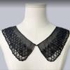 Elegant Organza Beaded Embroidered Faux Collar Necklace Half Shirt Blouse Choker Fashion Clothing Accessory for Women